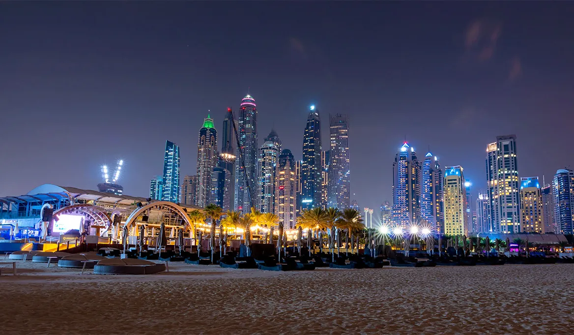 Marina Beach at Night: A Vibrant Atmosphere